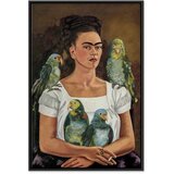  Slika - Frida Kahlo – Me and My Parrots 80x120 U crnom drvenom okviru | shoptok.hr
