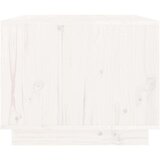  Klubska mizica bela 80×50×40 cm trdna borovina, (20715745) | Shoptok.si