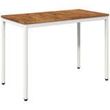  Stol za večeru u vrtu Prirodna i bijela 108,5 x 55 x 75 cm | shoptok.hr