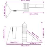 Vanjski set za igru od impregnirane borovine | shoptok.hr