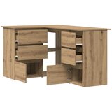  Kutni stol obrtnički hrast 145x100x76 cm konstruirano drvo | shoptok.hr