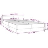  Za krevet s uzglavljem krem 120x200 cm od tkanine | shoptok.hr