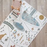 Nattiot Kremno bela otroška igralna preproga 123x180 cm Bird Paradise – | Shoptok.si