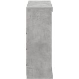  Komoda s LED svjetlima siva boja betona 81x37x100 cm | shoptok.hr