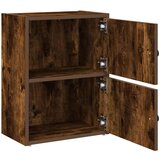 vidaXL Knjižna omara dimljeni hrast 40x24x52 cm inženirski les | Shoptok.si