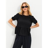 Sinsay Bluza s kratkim rukavima i ukrasnim volanima | shoptok.hr