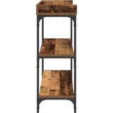  Consolna stolica od starog drveta 100x30x80 cm od inženjerskog drveta i čelika | shoptok.hr