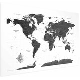  Plakat - Monochromatic Map 90x60 Bez okvira s margom | shoptok.hr