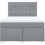  Krevet box spring s madracem svjetlosiva 160x200 cm tkanina | shoptok.hr
