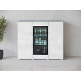 P & B Visoka Komoda Vera 120, Antracit, Bela, Led | Shoptok.si