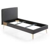 Kave Home Temno siva oblazinjena postelja Kave Home Lydia, 90 x 190 cm | Shoptok.si