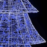 vidaXL Božično drevo med 240 LED Modra 180 cm Akril | Shoptok.si