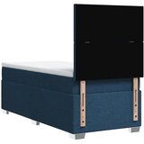  Krevet s oprugama i madracem plavi 90 x 190 cm od tkanine | shoptok.hr