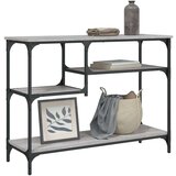  Konzolni stol s policama siva boja hrasta 100 x 35 x 75 cm Cijene