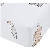 Bianca Bijela pamučna dječja plahta s gumom za dječji krevetić 70x140 cm Zoo Animals – | shoptok.hr