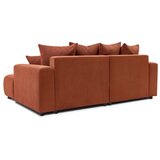 Bobochic Paris Oranžna žametna kotna sedežna garnitura Enjoy – | Shoptok.si