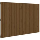 Maison Chic stensko posteljno vzglavje - vzglavna omarica - nočna omarica medeno rjavo 166x3x110 cm borovina, (21706865) | Shoptok.si