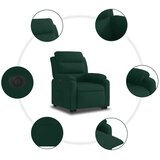  Električni naslonjač na podizanje tamnozeleni baršunasti | Eponuda.com