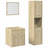 Maison Chic Kopalniški sestavi - Kopalniška garnitura 3-delna sonoma hrast inženirski les, (21788195) | Shoptok.si