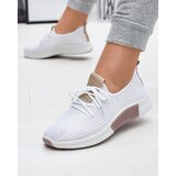 Resti White women's sports shoes with brown inserts Kedeti - Footwear | shoptok.hr