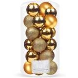  Set Božićnih Kuglica 4 cm, Zlatne - 20 komada | shoptok.hr