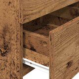 vidaXL Noćni ormarić s 2 ladice staro drvo 40x36,5x62 cm | shoptok.hr