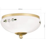 Orion stropno svetlo landhaus 1xE27/60W/230V ø 21 cm mesing/bela/zelena | Eponuda.com