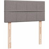  Otomanski krevet s madracem i LED smeđesivi 90x200 cm tkanine Slike