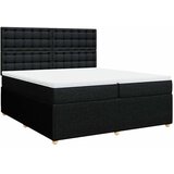  Krevet s oprugama i madracem crni 200x200 cm od tkanine | shoptok.hr