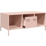  Stol za kavu ružičasti 101,5x50x43,5 cm hladno valjani čelik | shoptok.hr