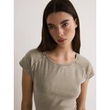 Reserved - Majica kratkih rukava isprana izgleda - boja kože | shoptok.hr