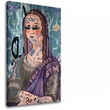  Slike na platnu MONA LISA APSTRAKT 001 (moderne slike na) | shoptok.hr