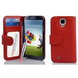 Cadorabo Ohišje, združljivo z Samsung Galaxy S4 v cayenne - rdeča - Zaščitni ovitek z ogledalom in režo za kartice, (20550514) | Shoptok.si