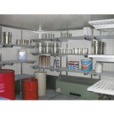 LaCont Toplotno izoliran skladiščni zabojnik za nevarne snovi, zunanje mere VxŠxG 2400 x 4075 x 2875 mm, prestrezna prostornina 2 x 1000 l | Shoptok.si