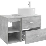  Set namještaja za kupaonicu 2 kom. Betonska siva | shoptok.hr