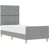  Krevetna konstrukcija Svjetlosiva 80 x 200 cm tkanina | shoptok.hr