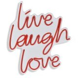 WALLXPERT zidna LED dekoracija Live Laugh Love Red | ePonuda.com