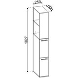 MID.YOU Visoka Omara Sadilo Xl, Bela, Siva | Shoptok.si
