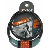 Extol Premium lokot za bicikl sa sajlom 10x650 mm i četvorocifrenim kodom | Eponuda.com