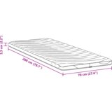  Jastučići za madrace Bijelo 70 x 200 cm Poliester bez ljepila | shoptok.hr