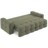 Makamii Kaki zelena raztegljiva sedežna garnitura iz tkanine bouclé 255 cm Milu – | Shoptok.si