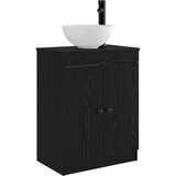  Kupaonski umivaonik s sudoperom Crna 54 x 35 x 83 cm | shoptok.hr