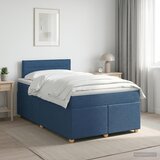  Boxspring krevet s madracem Plava 120 x 200 cm Tkanina | shoptok.hr
