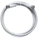 Priključn kabel SAT [1x F-vtič - 1x F-vtič] 1.50 m 85 dB bel, (20431724)