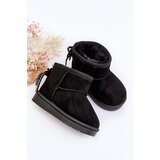 Boto Children's Furry Fringed Snow Boots Black Mikyla | shoptok.hr