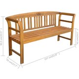  Klupa 157 cm masivno bagremovo drvo | shoptok.hr