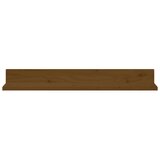  Zidne police 2 kom boja meda 80x11x9 cm od masivne borovine | shoptok.hr