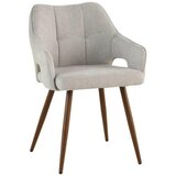 MID.YOU NASLANJAČ, les, kovina, tekstil svetlo rjava | Shoptok.si