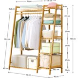 Kondela Stojalo za oblačila, naravna, VINET | Shoptok.si