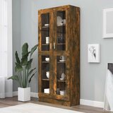  Vitrina boja dimljenog hrasta 82,5 x 30,5 x 185 cm drvena | shoptok.hr